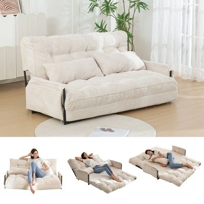 MAXYOYO Adjustable Floor Sofa Bed With 2 Pillows, Multi-Functional Sleeper Bed 3 MAXYOYO Adjustable Floor Sofa Bed With 2 Pillows, Multi-Functional Sleeper Bed - Image 3