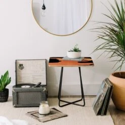 EELISE_NDRI Mean Greens Square Side Table - Deny Designs -Baxton Studio Sale Shop GUEST 48237b4d 007c 4f65 9848 d767e199ec81