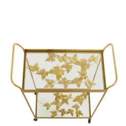 Contemporary Metal Bar Cart Gold - Olivia & May -Baxton Studio Sale Shop GUEST 4829e022 fa23 4443 a155 9b4b5d63e35e