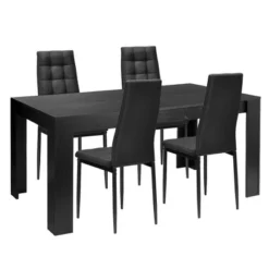 Costway 5pcs Dining Set Wood Table And 4 Fabric Chairs Home Kitchen Modern 16 Costway 5pcs Dining Set Wood Table And 4 Fabric Chairs Home Kitchen Modern -Baxton Studio Sale Shop GUEST 487b0d67 e0b1 40c0 affb d811ea00e4b2
