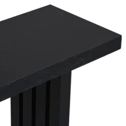 59"W Uniquely Designed Oak Veneer Console Table/Sofa Table With Distinctive Side Shapes For Entryway, Hallway 4Q - ModernLuxe -Baxton Studio Sale Shop GUEST 4890c86c 22b6 4601 a88d d5660530018c