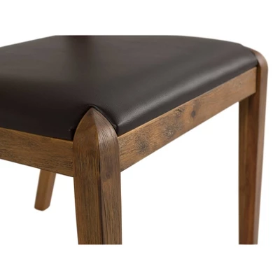 5pc Rasmus Extendable Dining Table Set With Side Chairs Chestnut - Boraam 3 5pc Rasmus Extendable Dining Table Set With Side Chairs Chestnut - Boraam - Image 3