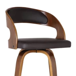 30" Shelly Faux Leather Wood Swivel Barstool Brown - Armen Living -Baxton Studio Sale Shop GUEST 4956c125 93aa 4865 a882 d0097dbfb570