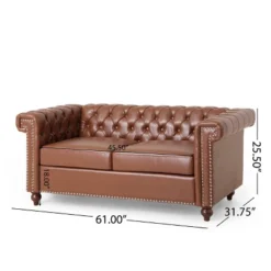 Brinkhaven Contemporary Button Tufted Loveseat With Nailhead Trim - Christopher Knight Home 15 Brinkhaven Contemporary Button Tufted Loveseat With Nailhead Trim - Christopher Knight Home -Baxton Studio Sale Shop GUEST 49782750 ab68 4fc8 a328 92324dce9d0d
