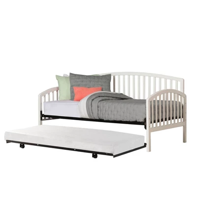 Twin Carolina Daybed With Suspension Deck And Rollout Trundle White - Hillsdale Furniture 4 Twin Carolina Daybed With Suspension Deck And Rollout Trundle White - Hillsdale Furniture - Image 4