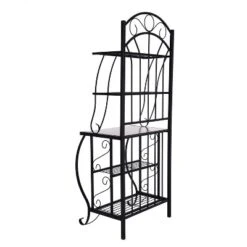 Valencia Baker Rack Storage Unit Metal/Black - Boraam Industries -Baxton Studio Sale Shop GUEST 4991175e 2ba5 4f89 8c78 372bcee0ff74