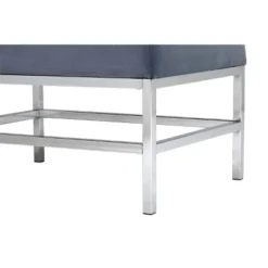 Ashlar Velvet Tufted Ottoman Blue Dusk - Studio Designs Home -Baxton Studio Sale Shop GUEST 4a53c46a b15a 41b6 b02c 0263ebb2f051