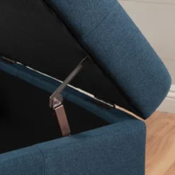 Christopher Knight Home Chatsworth Storage Ottoman - Navy: Elegant Tufted Design, Soft Polyester Upholstery, Mobile Casters -Baxton Studio Sale Shop GUEST 4aa882bd e8d5 4292 891a ef33dc02d4b6