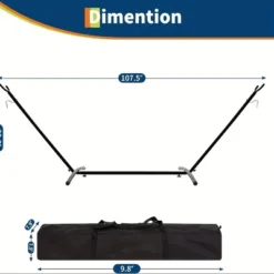 MOEPISY Double Heavy Duty Steel Stand Hammock With Travel Bag - 660 Lbs Capacity, Portable And Easy To Assemble -Baxton Studio Sale Shop GUEST 4ada5bba 09ed 4022 92e5 0242e2b9ecab