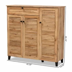 Coolidge Wood 3 Door Storage Cabinet With Drawer Oak Brown - Baxton Studio 21 Coolidge Wood 3 Door Storage Cabinet With Drawer Oak Brown - Baxton Studio -Baxton Studio Sale Shop GUEST 4af38519 b757 4b69 b4c6 5ef647bc1cc7
