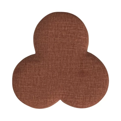 HomePop Clover Shaped Chenille Ottoman 4 HomePop Clover Shaped Chenille Ottoman - Image 4
