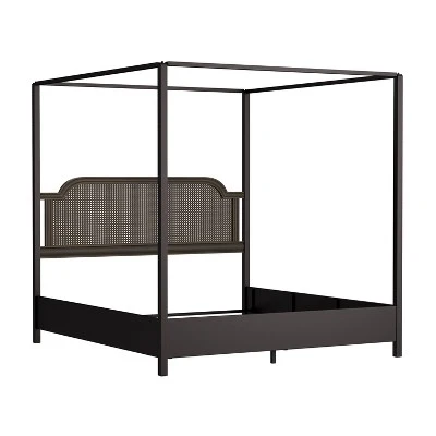 Melanie Wood And Metal Canopy Bed Oiled Bronze - Hillsdale Furniture 8 Melanie Wood And Metal Canopy Bed Oiled Bronze - Hillsdale Furniture - Image 8