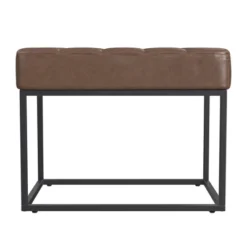 HomePop Theodore Small Ottoman -Baxton Studio Sale Shop GUEST 4b586b62 6614 4029 a24f da1f1b2a00b2