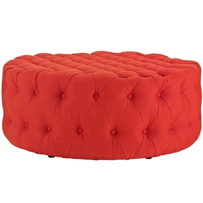 Amour Upholstered Fabric Ottoman - Modway 2 Amour Upholstered Fabric Ottoman - Modway - Image 2