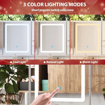 Famapy 43"W Large Vanity Table 9-Drawer Vanity Set With Crystal Pulls And Versatile Mirror Lighting 5 Famapy 43"W Large Vanity Table 9-Drawer Vanity Set With Crystal Pulls And Versatile Mirror Lighting - Image 5