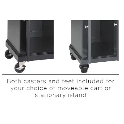Cambridge Black Granite Top Full Size Kitchen Island/Cart - Crosley 4 Cambridge Black Granite Top Full Size Kitchen Island/Cart - Crosley - Image 4