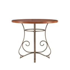 Carter Table Metal/Cherry - Powell Company -Baxton Studio Sale Shop GUEST 4c743ecd b62e 492f 9d9f 0fb1ed10c3d8