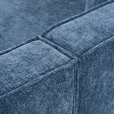 109"W Sectional Sofa Couch, Upholstered Modular Sofa With Two Pillows -ModernLuxe 9 109"W Sectional Sofa Couch, Upholstered Modular Sofa With Two Pillows -ModernLuxe - Image 9