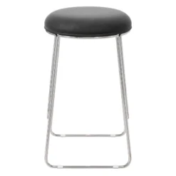 Southlake Backless Metal Counter Height Stool Chrome/Black Vinyl - Hillsdale Furniture -Baxton Studio Sale Shop GUEST 4c8f3318 9903 4924 b6e3 88d4819405a6