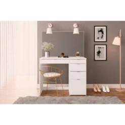 Linden Vanity With Mirror White - Polifurniture 15 Linden Vanity With Mirror White - Polifurniture -Baxton Studio Sale Shop GUEST 4ceba655 1d57 4304 be6b 13415846f673