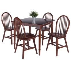 5pc Mornay Dining Table Set Walnut - Winsome -Baxton Studio Sale Shop GUEST 4d54a3d7 18fd 48c2 8651 6b723e4e0e69