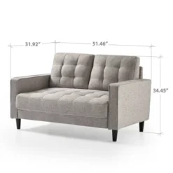 52" Benton Loveseat Sofa - Zinus -Baxton Studio Sale Shop GUEST 4e17f82f b034 433a abea 68097dd03868