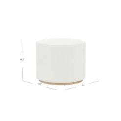 HomePop Cloud Ottoman With Wood Base -Baxton Studio Sale Shop GUEST 4e2b7b7a 0ecb 4061 8c1e fc5869d5d15f