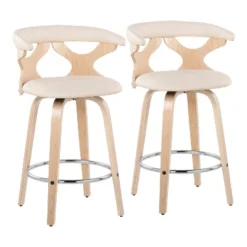 Set Of 2 Gardenia Upholstered Counter Height Barstools - Lumisource 29 Set Of 2 Gardenia Upholstered Counter Height Barstools - Lumisource -Baxton Studio Sale Shop GUEST 4e2e61c7 1ac5 4930 b492 a08eba402878
