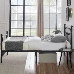 VECELO Twin/Full/Queen Metal Platform Bed Frame With Headboard And Footboard, Industrial Bed Frame, No Box Spring Needed, Storage Space 24 VECELO Twin/Full/Queen Metal Platform Bed Frame With Headboard And Footboard, Industrial Bed Frame, No Box Spring Needed, Storage Space -Baxton Studio Sale Shop GUEST 4e66b696 f67c 40c4 9ce6 248dd303582f