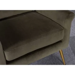 Carmine Luxe Arm Accent Chair With Brass Legs - Threshold™ -Baxton Studio Sale Shop GUEST 4ebe12f2 b633 4ea5 be08 63a430079295