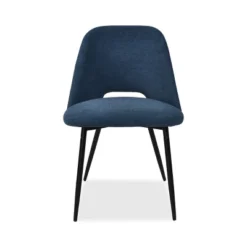 Modern Dining Chairs Set Of 2, Upholstered Armless Side Chairs With Cutout Back, Fabric Kitchen Chairs With Metal Legs-Maison Boucle 19 Modern Dining Chairs Set Of 2, Upholstered Armless Side Chairs With Cutout Back, Fabric Kitchen Chairs With Metal Legs-Maison Boucle -Baxton Studio Sale Shop GUEST 4ef374a3 a9bb 42c4 bd77 1de41c7ab0ef