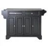 LaFayette Stainless Steel Top Full Size Kitchen Island - Crosley