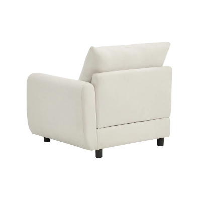 Christopher Knight Home Acker 99.5" Modern 3 Seater Upholstered Sectional Sofa, White 6 Christopher Knight Home Acker 99.5" Modern 3 Seater Upholstered Sectional Sofa, White - Image 6
