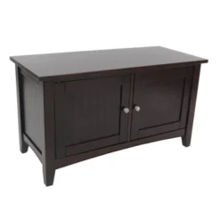 Shaker Cottage Storage Cabinet Bench Espresso - Alaterre Furniture -Baxton Studio Sale Shop GUEST 4face95e aa12 4e6b a2d2 5e146387300f