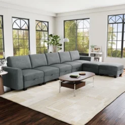 140"Sectional Couch For Living Room, Oversized Modular Sectional Sofa, U Shaped Modular Couch With Storage 17 140"Sectional Couch For Living Room, Oversized Modular Sectional Sofa, U Shaped Modular Couch With Storage -Baxton Studio Sale Shop GUEST 4fb5c659 c062 4cfb 96ff cec546f77baa