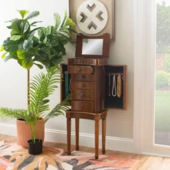 Kasey Jewelry Armoire Walnut - Powell Company