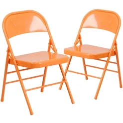 Flash Furniture 2 Pack HERCULES COLORBURST Series Triple Braced & Double Hinged Metal Folding Chair -Baxton Studio Sale Shop GUEST 4fe34bfa 85a0 4829 8e1e f2d9c5cb5ced