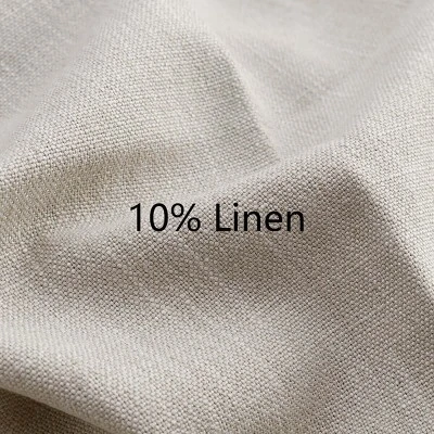 Upholstered Dining Chairs With Linen Blend Fabric And Metal Legs, Modern Armless Side Chairs For Dining Room-Maison Boucle 7 Upholstered Dining Chairs With Linen Blend Fabric And Metal Legs, Modern Armless Side Chairs For Dining Room-Maison Boucle - Image 7