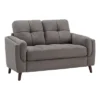 Inspire Q Deacon Loveseat Gray
