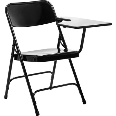 2pk Tablet Arm Folding Chair Black- Hampden Furnishings 1 2pk Tablet Arm Folding Chair Black- Hampden Furnishings