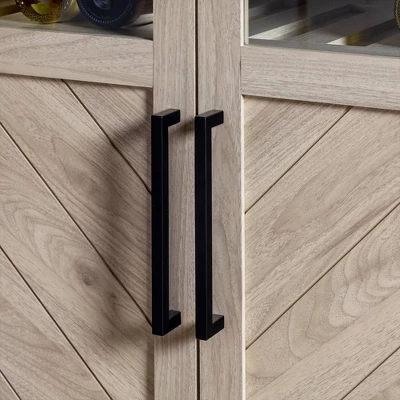 68" Boho Modern Tall Storage Wood Cabinet - Saracina Home 9 68" Boho Modern Tall Storage Wood Cabinet - Saracina Home - Image 9