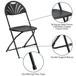 Flash Furniture 8 Pack HERCULES Series 650 Lb. Capacity Plastic Fan Back Folding Chair -Baxton Studio Sale Shop GUEST 50a0c3a6 dfb1 481b 85ec 99a64d562c8a