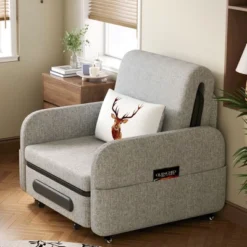 Luck Live Adjustable Sleeper Chair Pullout Sofa Bed With Modern Linen Fabric For Living Room 29 Luck Live Adjustable Sleeper Chair Pullout Sofa Bed With Modern Linen Fabric For Living Room -Baxton Studio Sale Shop GUEST 50b6ccef 33bd 410e b45a 5084f5da8f98