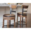 Pinnadel Uph Swivel Counter Height Barstools Light Brown - Signature Design By Ashley