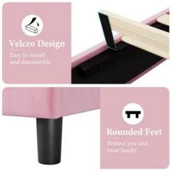 Upholstered Bed Frame With Diamond Tufted Headboard - Fabric Platform, Noise-Free Solid Wood Slats, No Box Spring Needed, Easy Assembly 8 Upholstered Bed Frame With Diamond Tufted Headboard - Fabric Platform, Noise-Free Solid Wood Slats, No Box Spring Needed, Easy Assembly -Baxton Studio Sale Shop GUEST 5117534e 96ca 421b 85d6 fbb400f0afcf