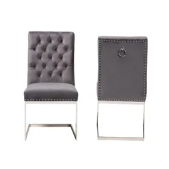 2pc Sherine Velvet Fabric And Metal Dining Chair Set - Baxton Studio 19 2pc Sherine Velvet Fabric And Metal Dining Chair Set - Baxton Studio -Baxton Studio Sale Shop GUEST 514afeb2 3985 4de4 a8a9 5ea78f63431d