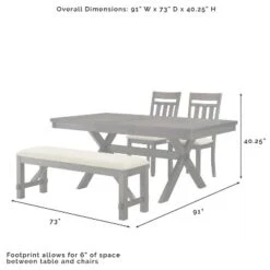 Hayden 4pc Extendable Dining Set With Bench And 2 Slat Back Chairs Slate - Crosley 29 Hayden 4pc Extendable Dining Set With Bench And 2 Slat Back Chairs Slate - Crosley -Baxton Studio Sale Shop GUEST 515fe6ae 52ac 4e5f abfc 0b22f5f68880
