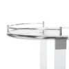 Lennon Acrylic Bar Trolley - Chrome - Safavieh