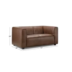 Otto Leather Loveseat - Abbyson Living -Baxton Studio Sale Shop GUEST 52edcced 8079 497a 9497 2a8d7bcd8092