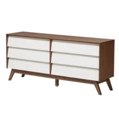 3pc Hildon Two-Tone Wood Storage Set White/Walnut Brown - Baxton Studio -Baxton Studio Sale Shop GUEST 534da954 01c8 406b 9083 6d50a25fefe6